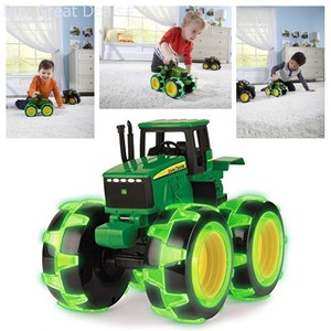 ertl john deere tractor with lightning wheels
