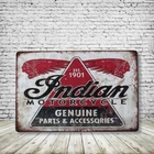 Indian Motorcycle Vintage Style Tin Bar Sign Poster Man Cave Collectible New