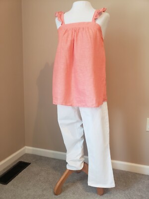 Ladies Women's GAP crop kick pant capris 26P Petite white denim