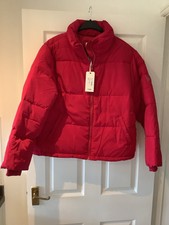 Wrangler Short Ladies Pink Puffer Jacket Size Large