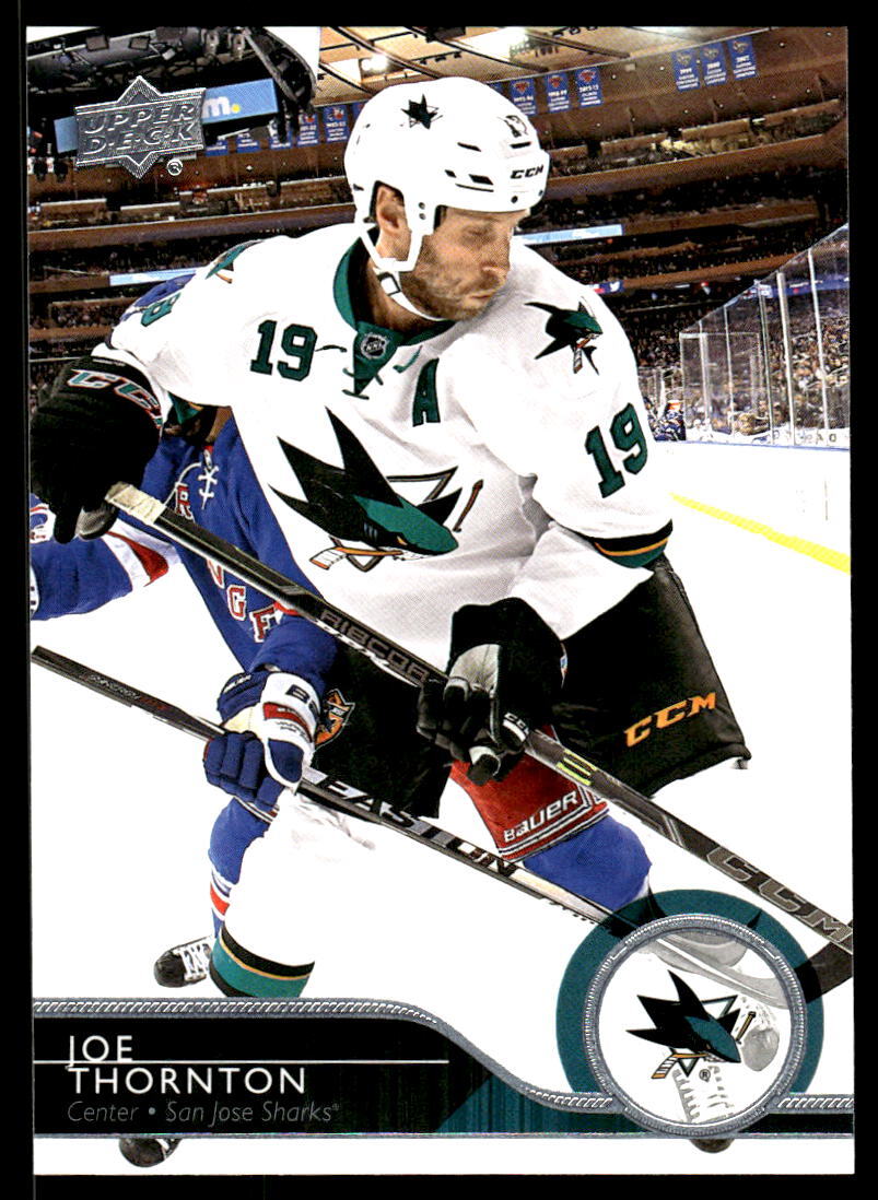 2014-15 Upper Deck #407 Joe Thornton San Jose Sharks Hockey Card