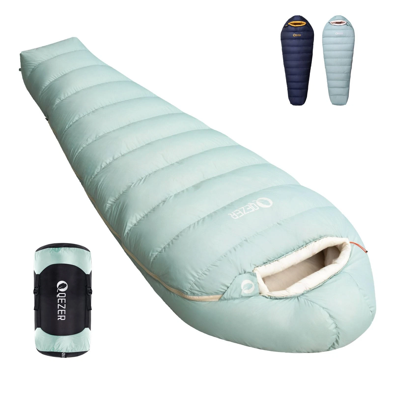 Down Sleeping Bag for Adults with 620 Fill Power Down Ultralight Mummy Backpa...