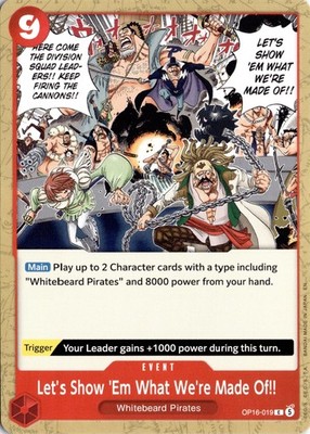 Let's Show 'Em What We're Made Of!! C The Time of Battle OP16-019 One Piece TCG