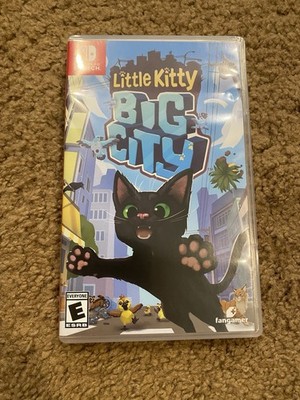 NO GAME Little Kitty Big City Nintendo Switch OEM Authentic Case Poster Inserts