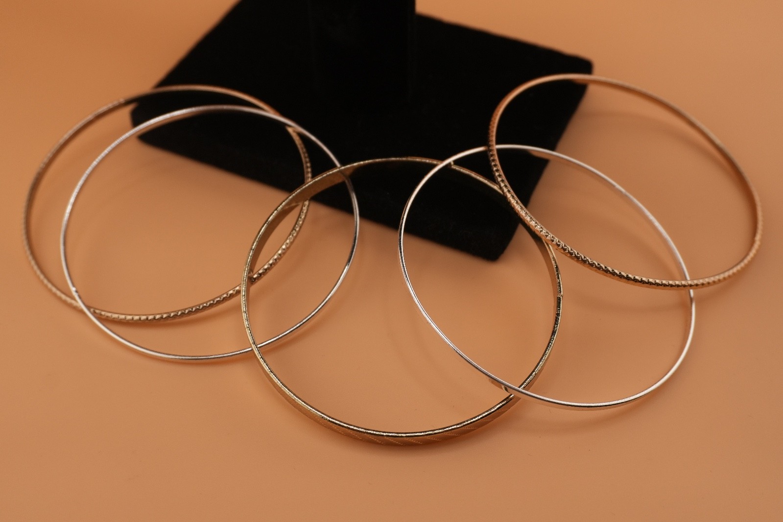 Vintage Napier mixed metal bangle bracelet set, g… - image 6