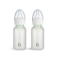 Munchkin Bond Silicone Coated Glass Baby Bottles - 1 Count Pack of 2 , White