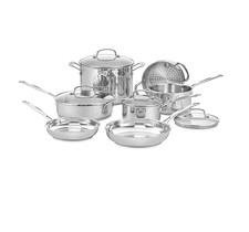 Cuisinart Chefs Classic 11pc Stainless Steel Cookware Set 7711G