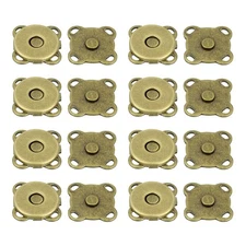 10 Sets 10mm Plum Snaps Button for Purse Handbag Wallet, Bronze