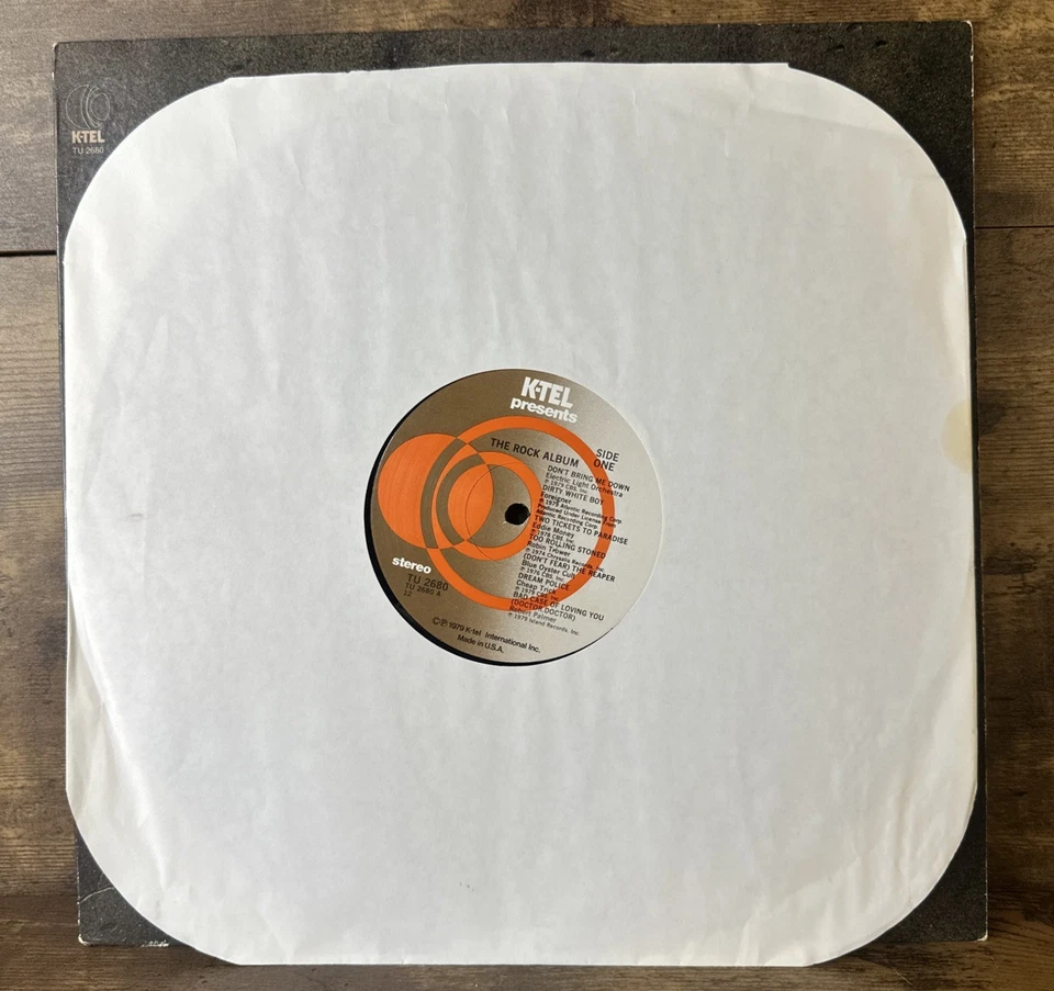 The Rock Album 1980 K-TEL Vinyl Record STYX Toto Foreigner ELO Boston & Others - Image 3 of 4