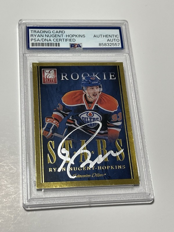Ryan Nugent-Hopkins Signed Card PSA DNA PSA/DNA Auto Slabbed Elite Rookie Stars