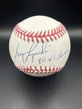 Greg Luzinski Philadelphia Phillies Signed Inscription Baseball Fanatics COA