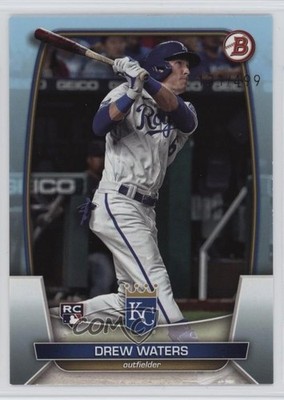 2023 Bowman Sky Blue 131/499 Drew Waters #5 Rookie RC 1d1p