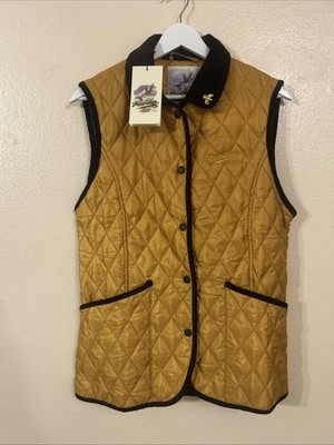 John Partridge Classic Rag Gilet Handmade Quilted Vest Womens Size M NWT