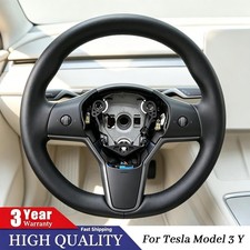 1490214-00-B Driver Heated Leather Steering Wheel Fit For Tesla Model 3 Model Y