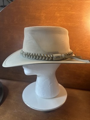 Conner Handmade Hats Aussie Cooling Soakable Golf Hat 8'' Rim Khaki Mesh M