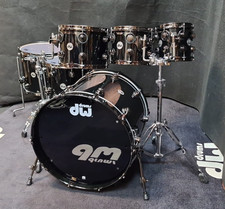 DW Collectors Drumset USA Piano Black Maple Mohagony batteria/shellset batteria