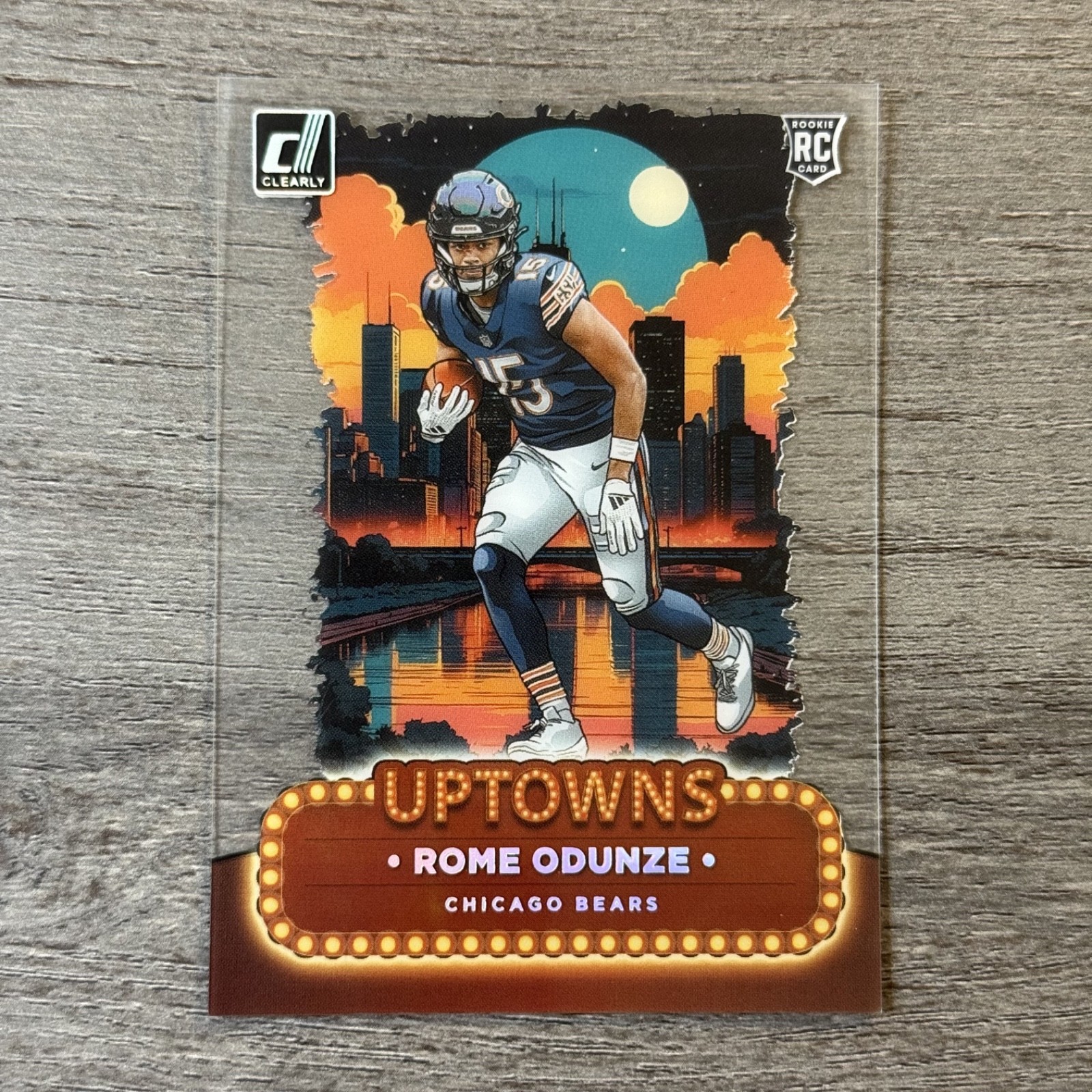Rome Odunze Panini Clearly Donruss Uptowns #10 Base