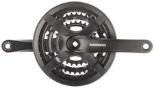 Shimano Tourney FC-TY501 Crankset - 170mm, 6/7/8-Speed, 42/34/24t, Riveted, Squa