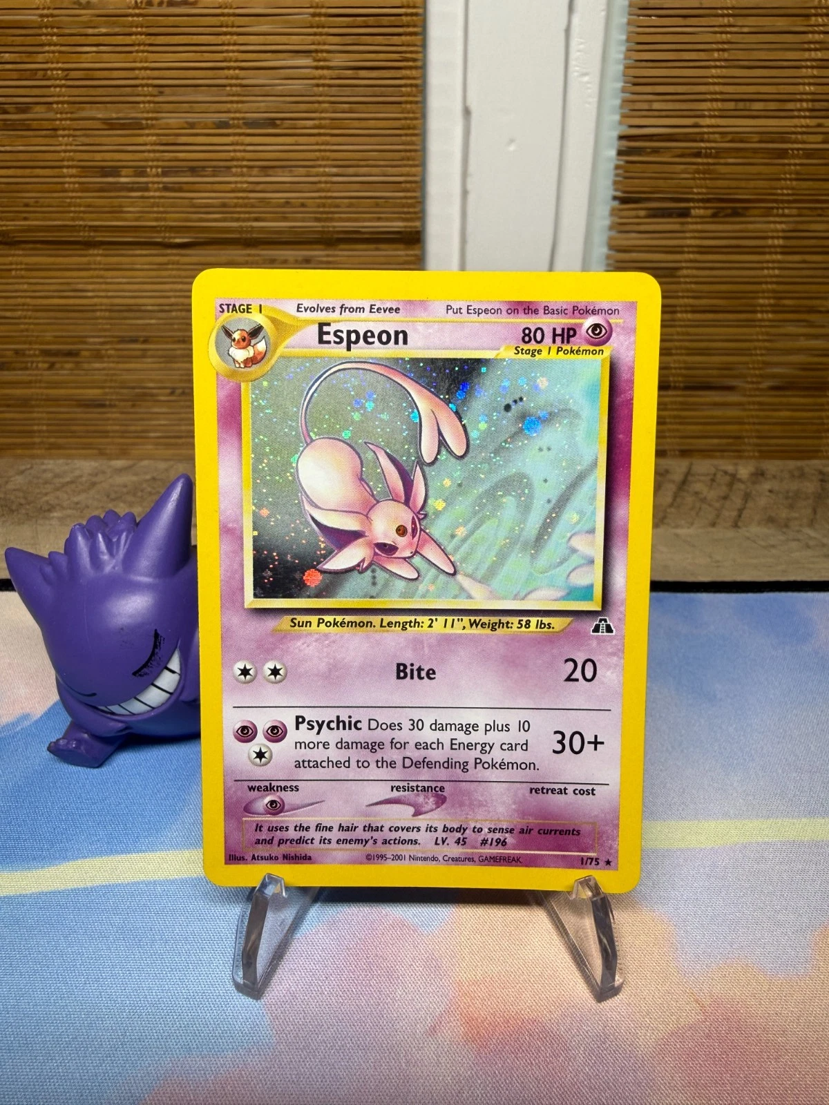Espeon 1/75 Neo Discovery Holo Pokemon TCG WOTC Vintage