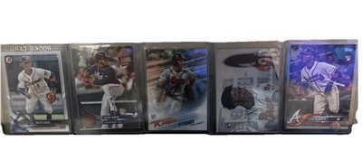Ozzie Albies Rookie Card Lot - 5 Different Variations Of Rookies