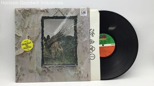 Led Zeppelin Untitled Vintage 1971 LP Vinyl Blues Rock Record (Atlantic SD 7208)