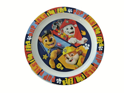 Stor Paw Patrol Kinderteller Chase + Marshall + Rubble 22cm Bunt Kunststoff 