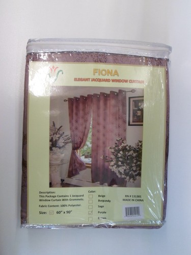 Fiona 60" x 90" Jacquard Fenstervorhang mit Ösen von Venice Collections - Bild 23 von 24