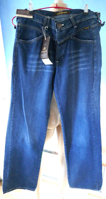   HARRISON BLUE JEANS GRÖßE 34 / 34  KLASSE BLAUE JEANS UNISEX  ZUM KNÖPFEN ETI