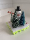 Christmas Snowman OOAK Handmade Scene Holiday Winter  Decor Figurine Gift — photo 3