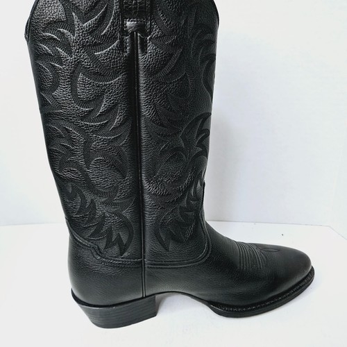 Ariat Cowboy Black Boots Mens 10.5 D Advanced Torque Stability Style 10002218 - Picture 10 of 18