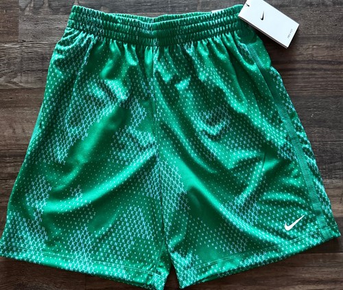 NWT Nike Boys YLG Green/White/MultiColor PLAY WITH SOLE Dri-Fit Shorts Set Large - Picture 4 of 4