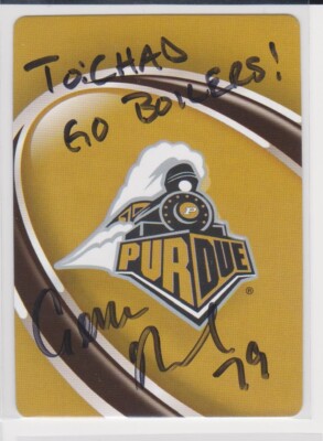 GENE MRUCZKOWSKI PURDUE DOLPHINS 2007 PERSONALIZED AUTOGRAPHED