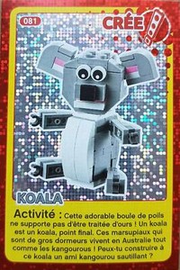 Cree Ton Monde Carte Lego 18 Auchan N 81 Koala Ebay