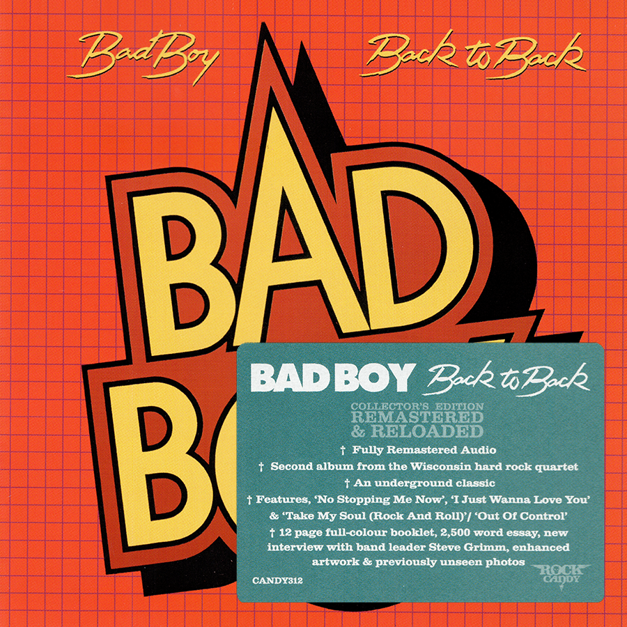 Bad Boy ~ Back To Back (1978) CD 2016 Rock Candy Records UK •• NEW