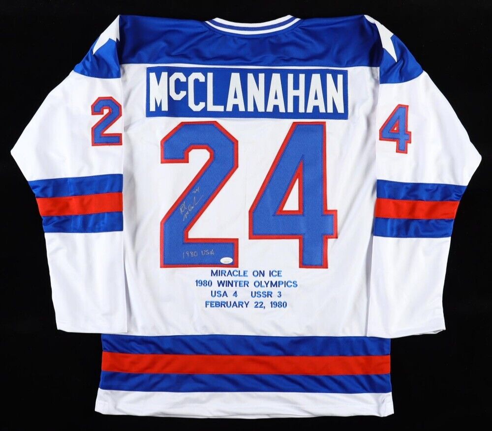 Rob McClanahan Signed 1980 Team USA White Jersey Rob McClanahan Signed 1980 Team USA White Jersey