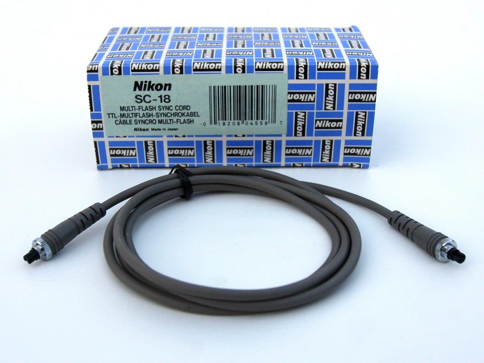 Nikon SC-18 TTL Multi Flash Sync Cord in box made in Japan - Image 2 of 4