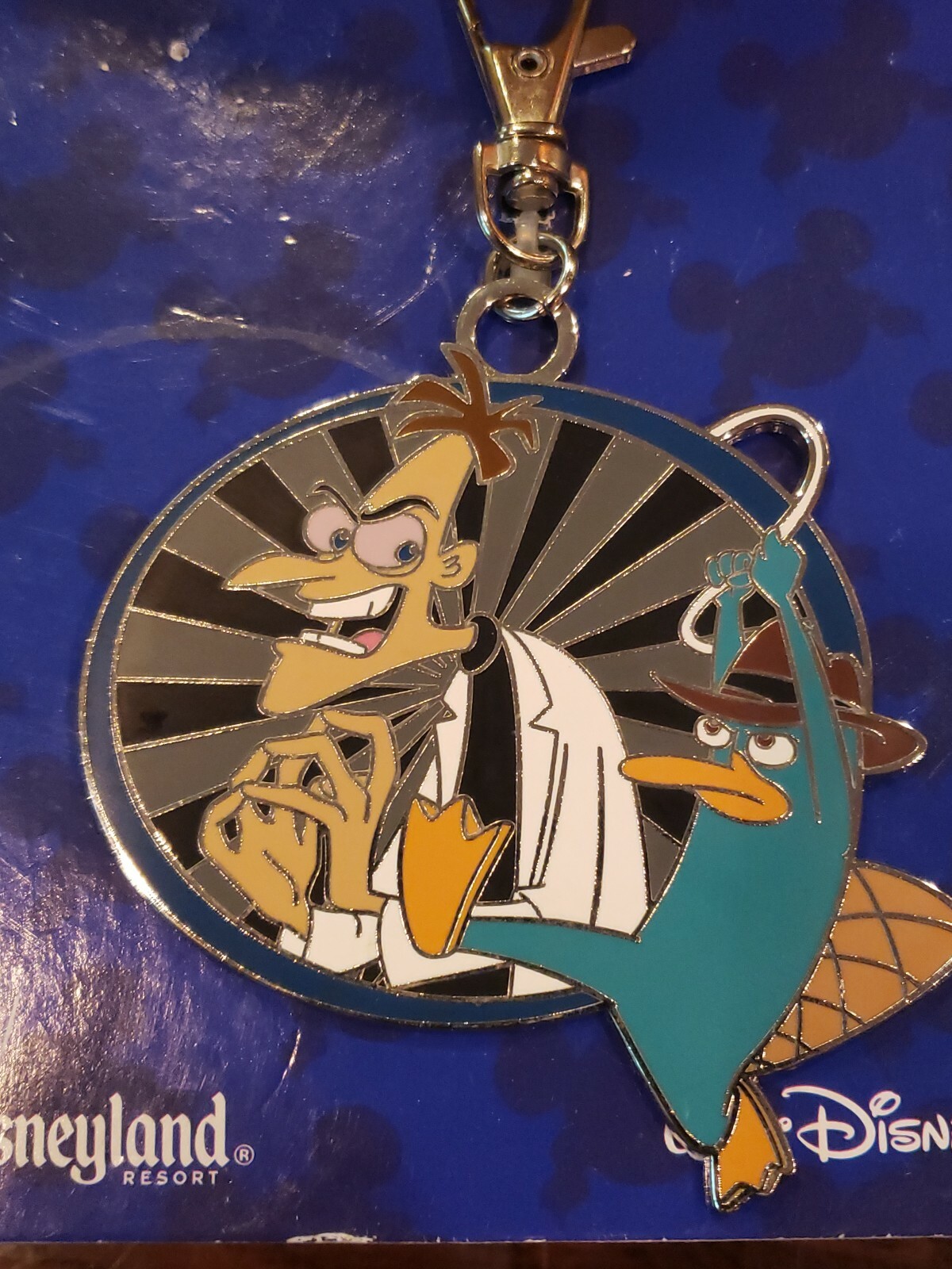 New Phineas and Ferb Metal Keychain Clip Doctor Perry Disney