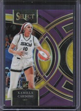 2024 Panini Select WNBA #195 Kamilla Cardoso Purple Prizm #/149 RC RG21