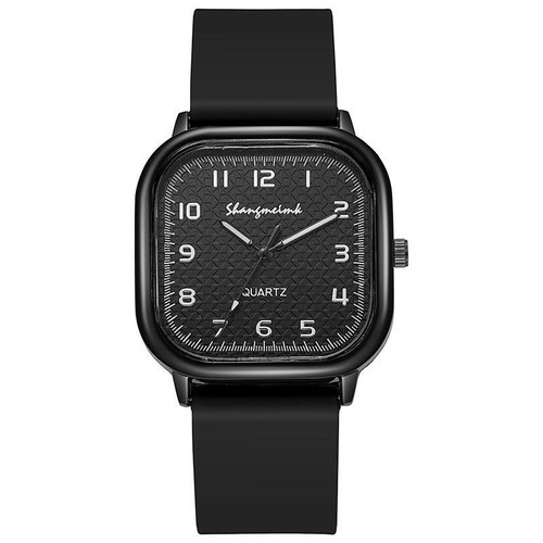Square Alloy Case Silicone Strap Watch Hot R7 - Picture 16 of 22