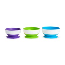 Munchkin Stay Put Suction Bowls, 3 Pack Munchkin