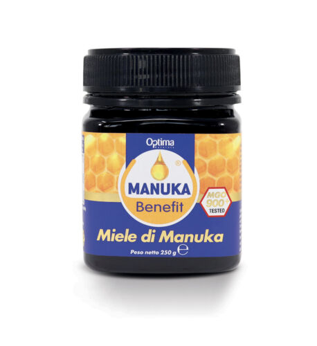 Manuka Benefit - Miele di Manuka 900+ digestione vaso 250 g Optima Naturals - Imagen 1 de 6
