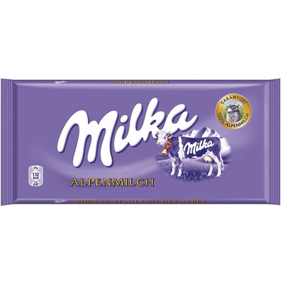 World's Best Milka Chocolate Alpine Milk - Pack of 10+1