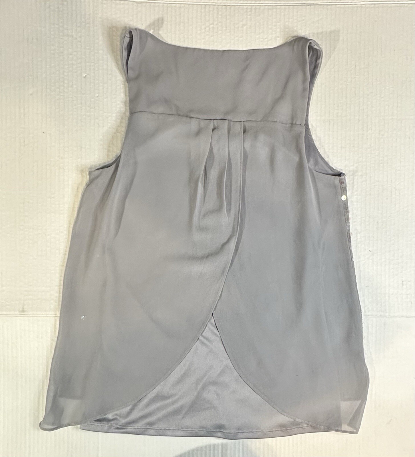 Express Sequin Gray Tank Top Split Flowy Back Str… - image 7