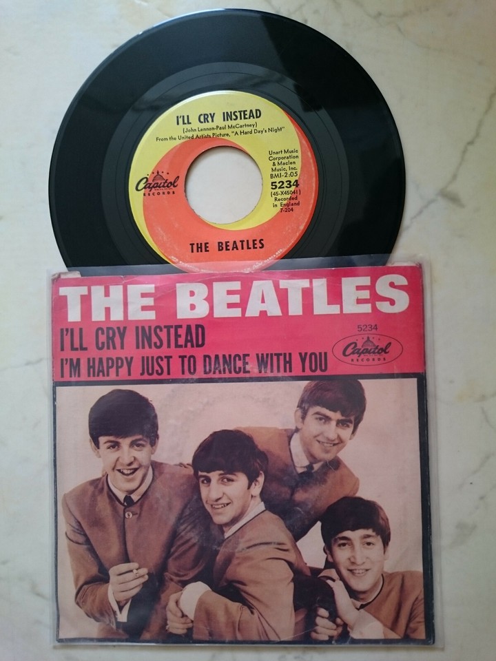 The Beatles I'm Happy Just to Dance with You / I'll Cry Instead *US ...