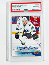 2016 UD YG Canvas Timo Meier Young Guns Rookie RC PSA 10 Sharks Devils
