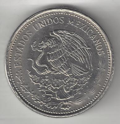 MEXICO, 1986, 50 PESOS, COPPER NICKEL, KM#495, UNCIRCULATED ( 03
