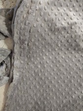 Minky Dimple Dot Fabric Plush Shannon Graphite Gray BTY 36" Long x 60" wide