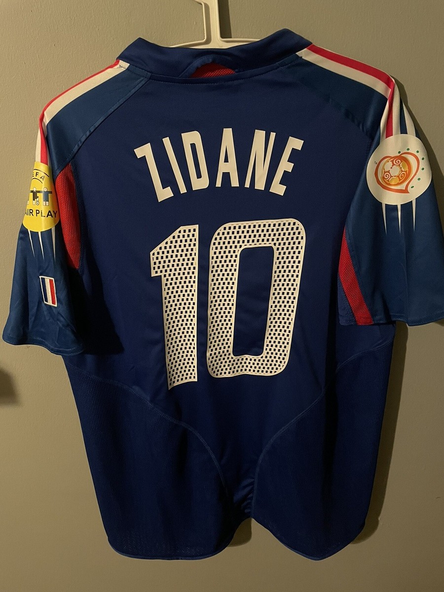 France 2004 Zidane Vintage Jersey Euros Francia Kit Maglia France 2004 Zidane Vintage Jersey Euros Francia Kit Maglia