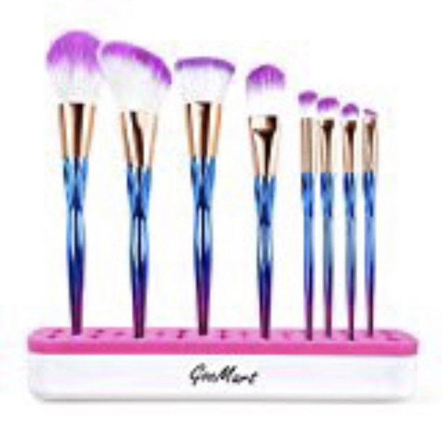 Goomart Silicone Makeup Brush Holder Cosmetic Organizer Pink 8