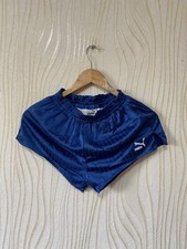 PUMA 80s 90s VINTAGE FOOTBALL SOCCER SHORTS NYLON POLYESTER sz 4